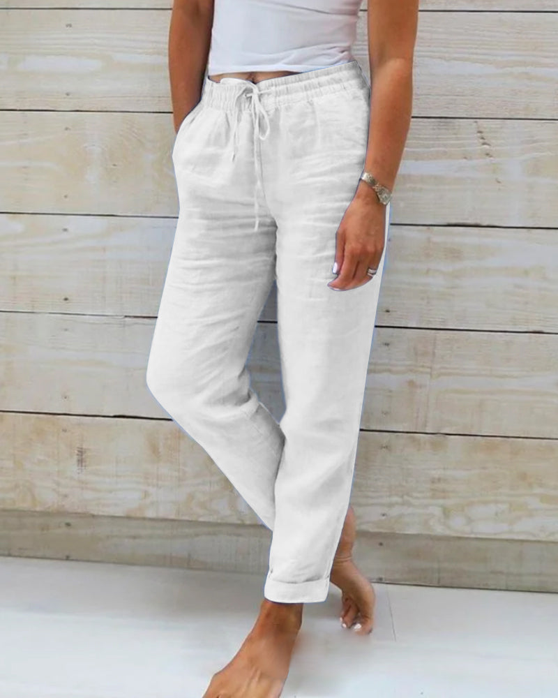 Sylvia™ – Relaxed Drawstring Trousers