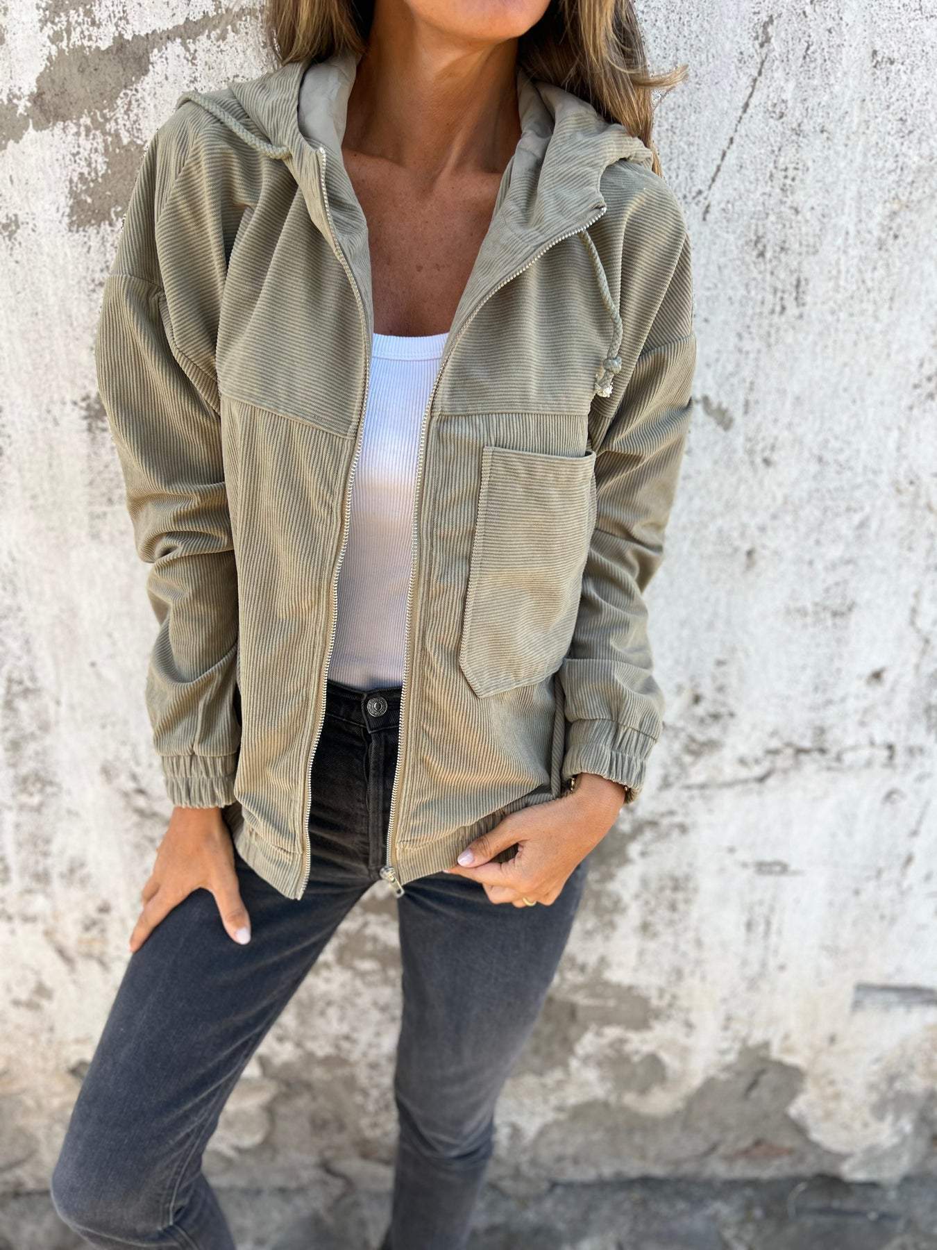 Sylvia™ - Casual jacket with hood and zip