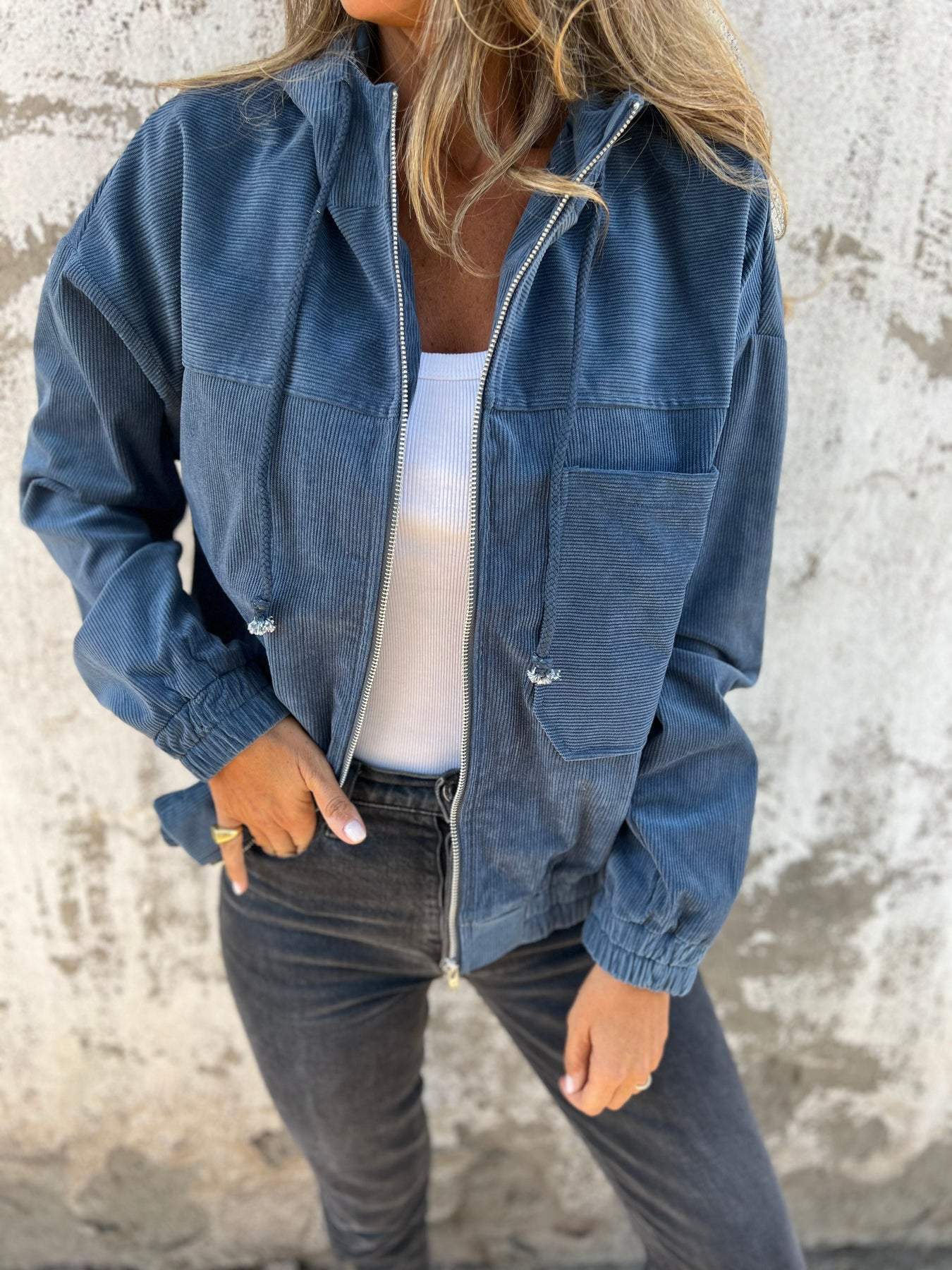 Sylvia™ - Casual jacket with hood and zip