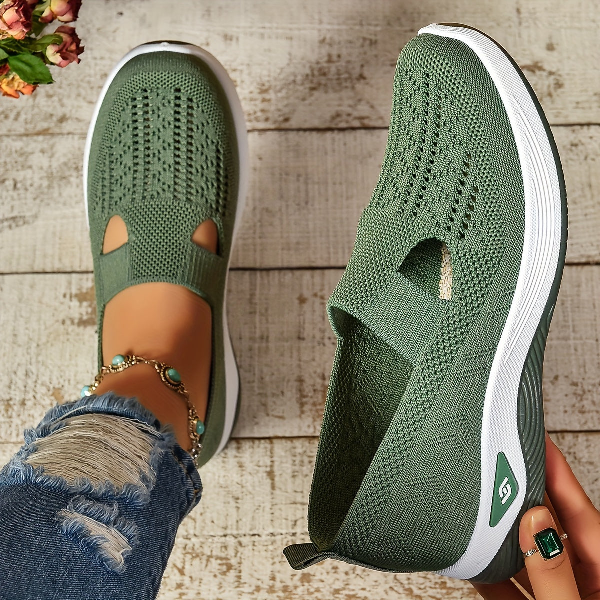 Sylvia™ – Slip-On Breathable Walking Shoes