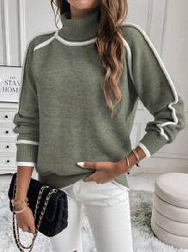 Sylvia™ - Olive Cotton Jumper