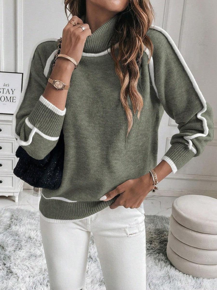 Sylvia™ - Olive Cotton Jumper