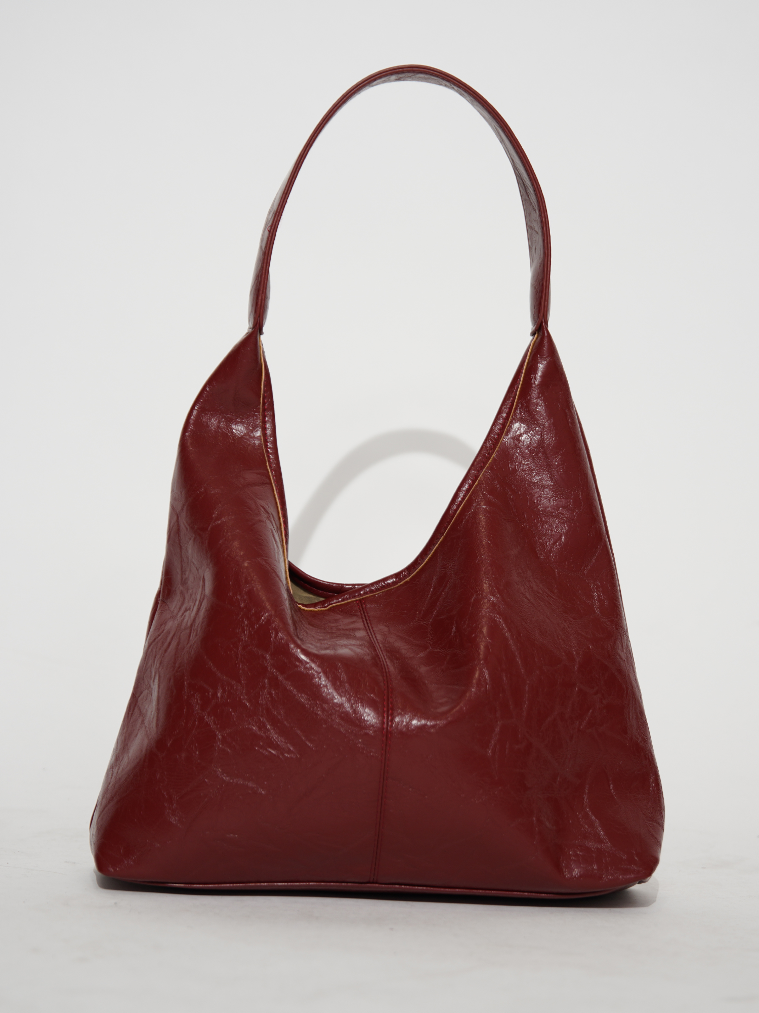 Sylvia™ Crimson Luxe Leather Satchel