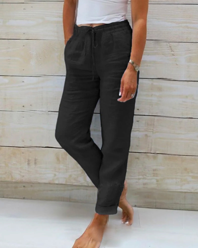 Sylvia™ – Relaxed Drawstring Trousers