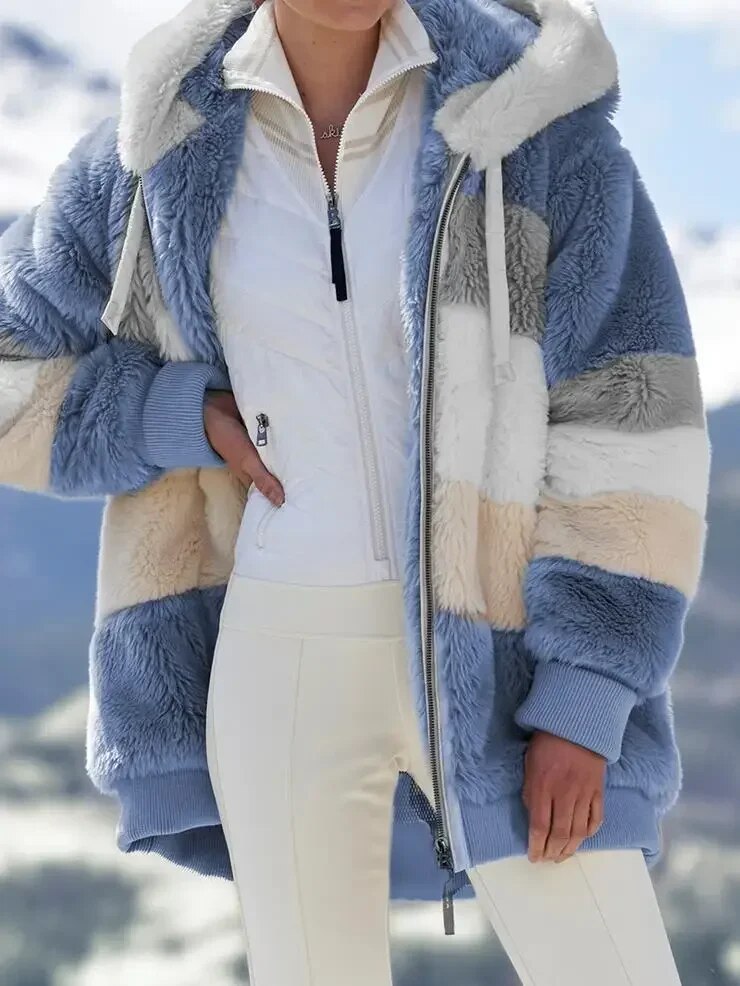 Sylvia™ - Women's Winter Jacket with Hood and Zipper