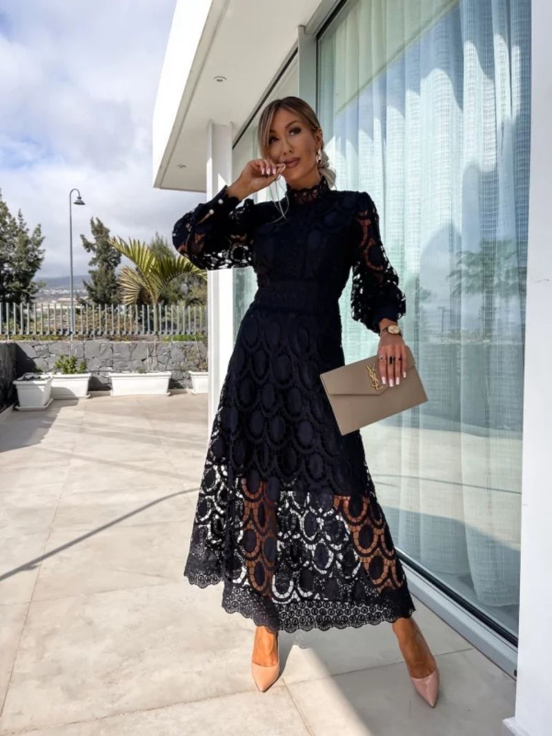 Sylvia™ – Lace Detail Maxi Dress