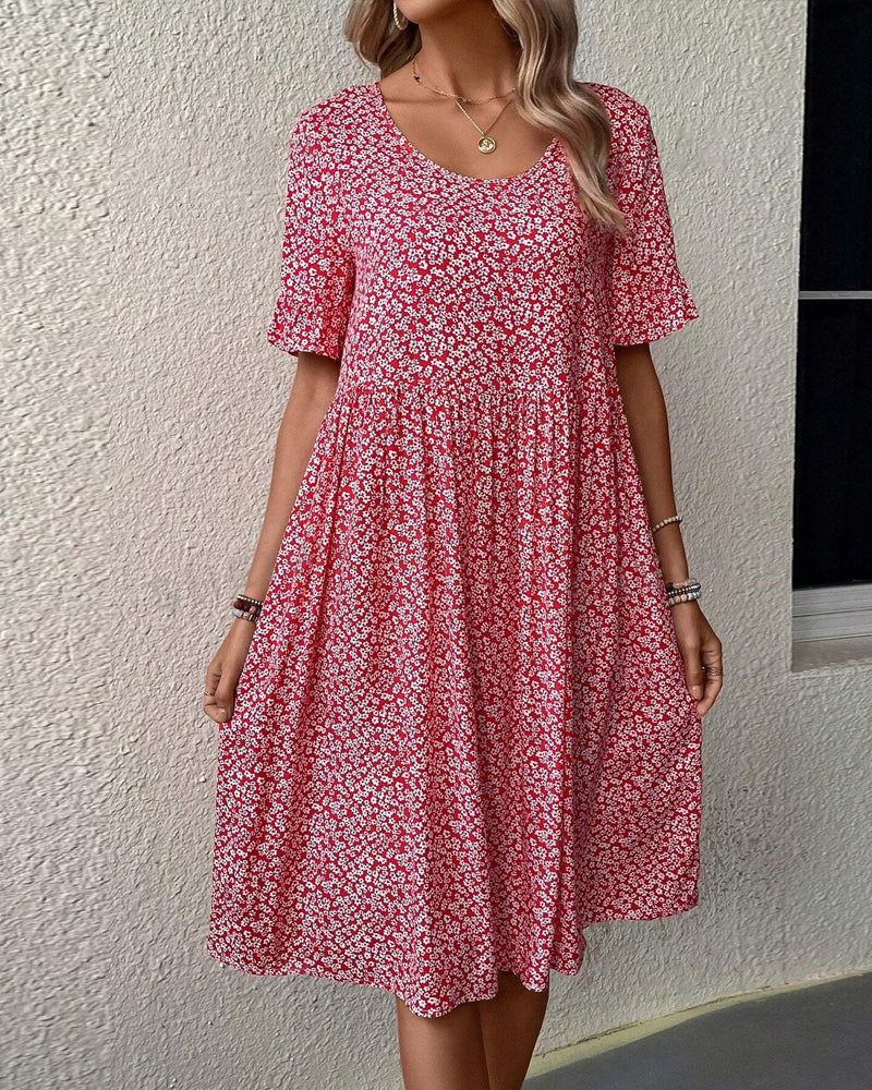 Sylvia™ - Elegant Floral Midi Dress for Women