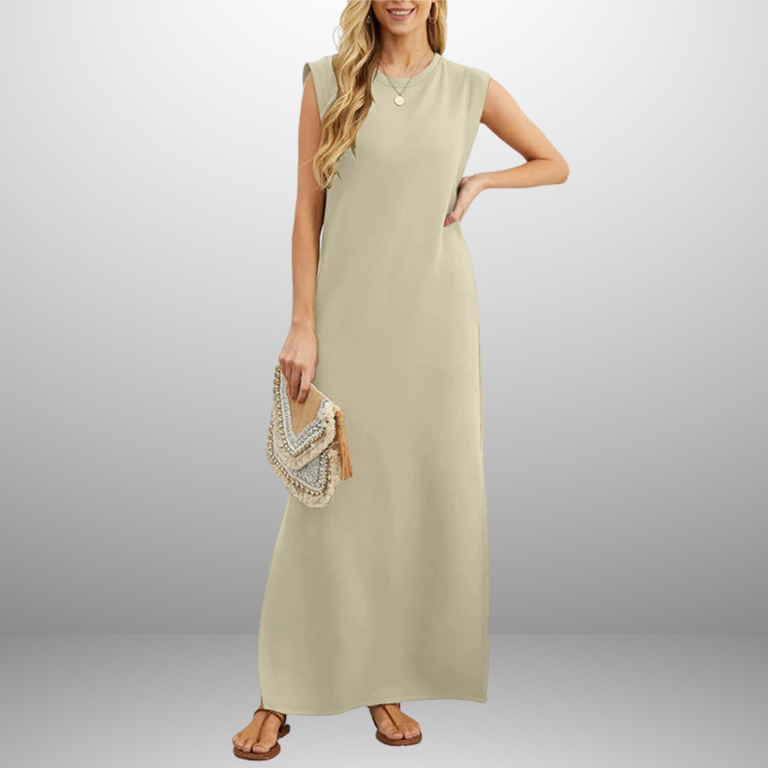 Sylvia™ – Sleeveless Maxi Side-Slit Dress