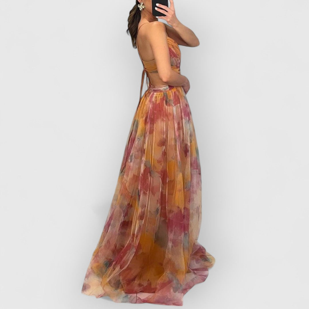 Sylvia™ – Draped Cut-Out Maxi Dress