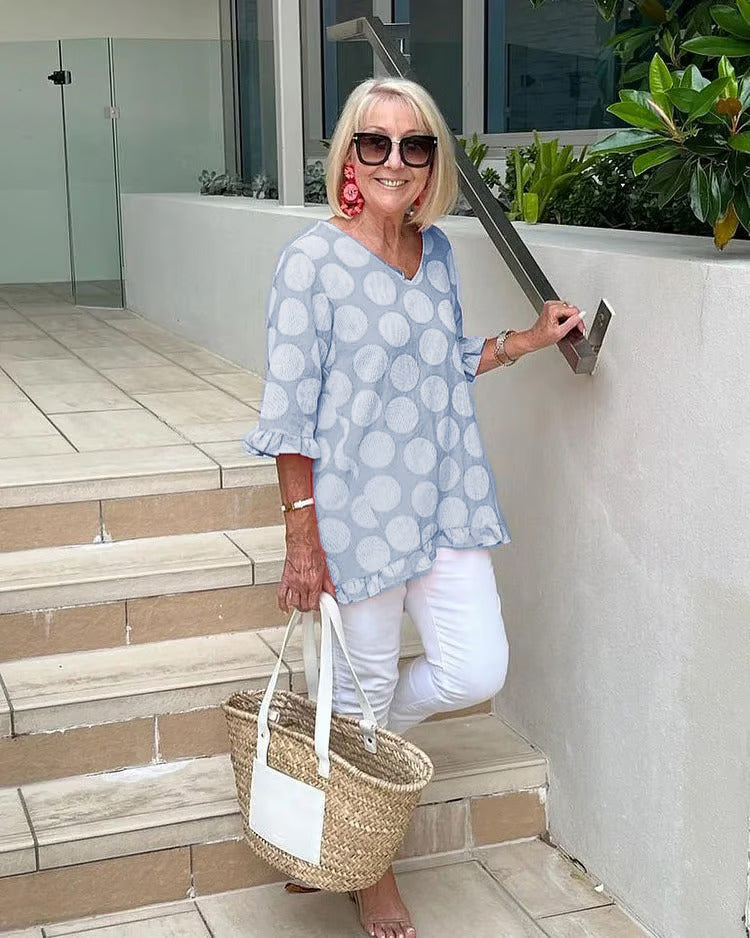 Sylvia™ – Relaxed Polka Dot Tunic