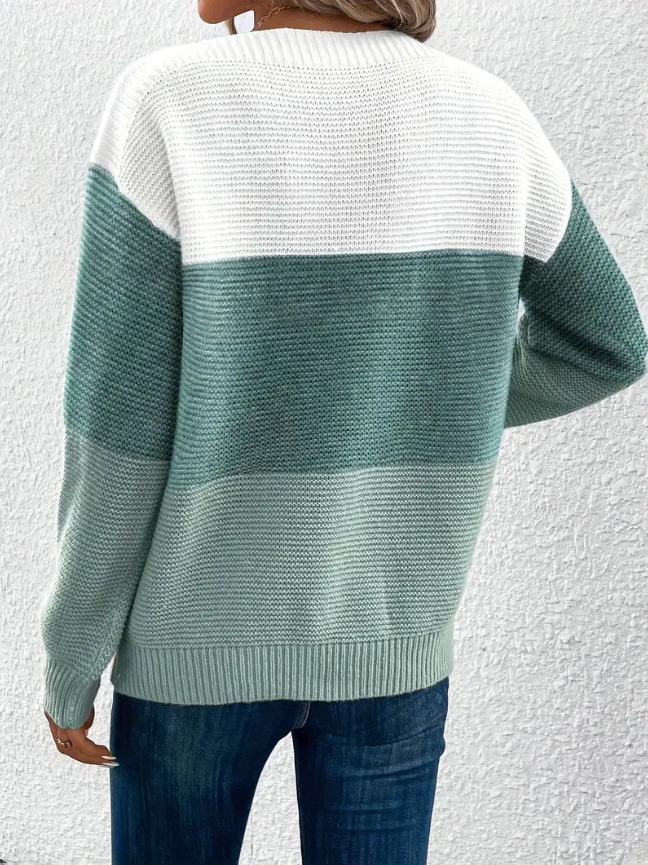 Sylvia™ - Elegant Long-Sleeve Sweater with Dropped Shoulders