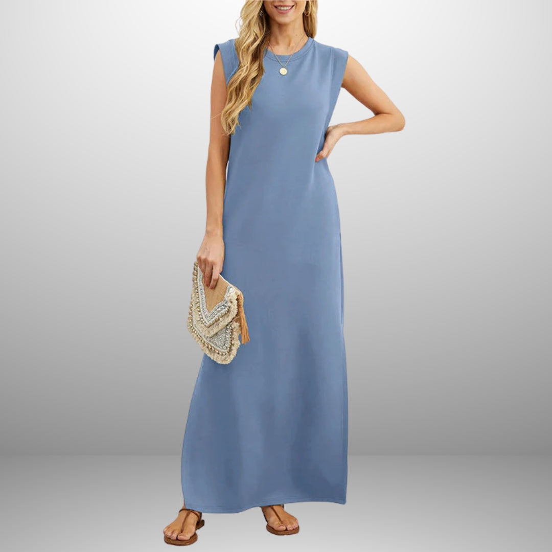 Sylvia™ – Sleeveless Maxi Side-Slit Dress