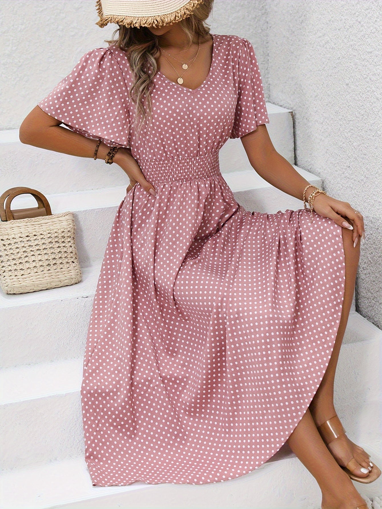 Sylvia™ – Polka Dotti Midi Dress
