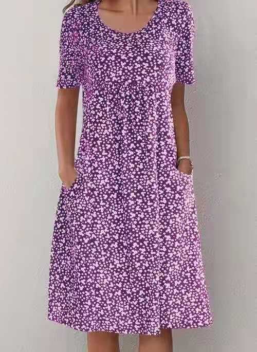 Sylvia™– Floral Pocket Midi Dress