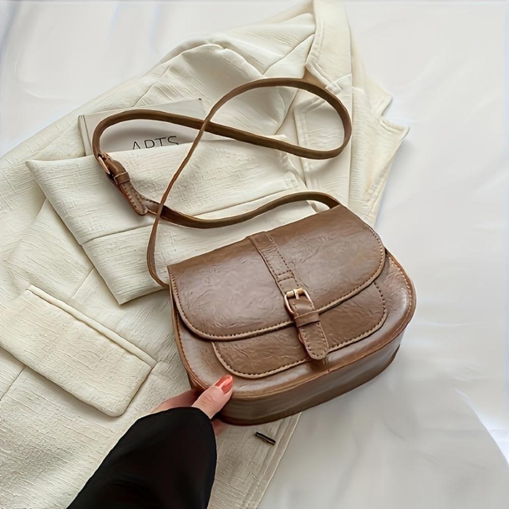 Sylvia™ | Classic Saddle Crossbody Bag