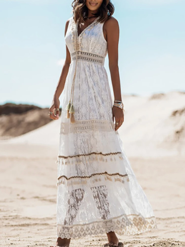 Sylvia™ – Lace Maxi Dress