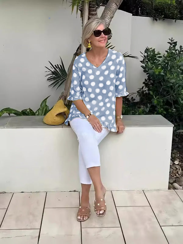 Sylvia™ – Relaxed Polka Dot Tunic