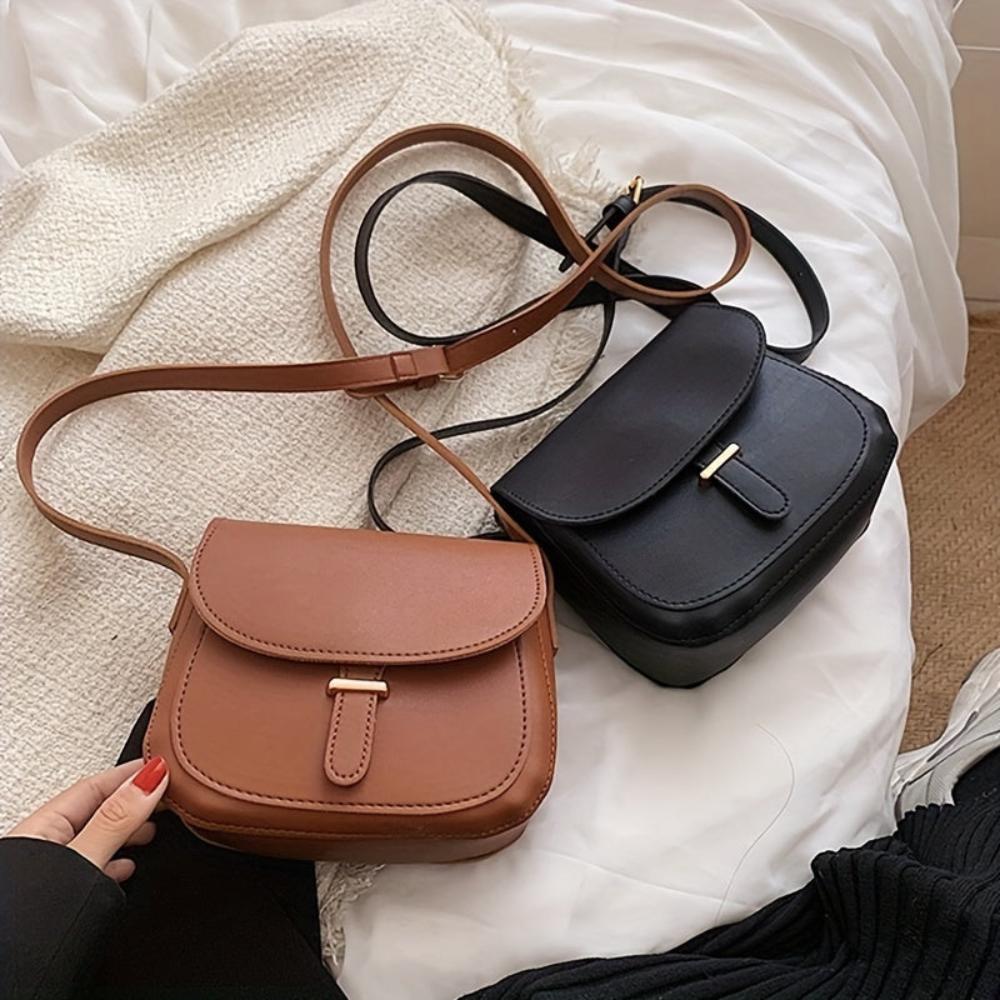Sylvia™ | Retro Saddle Crossbody Bag
