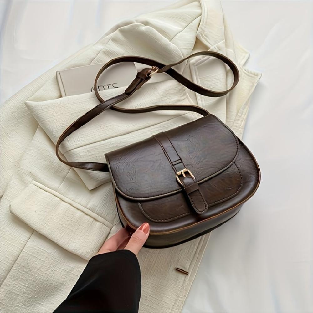 Sylvia™ | Classic Saddle Crossbody Bag