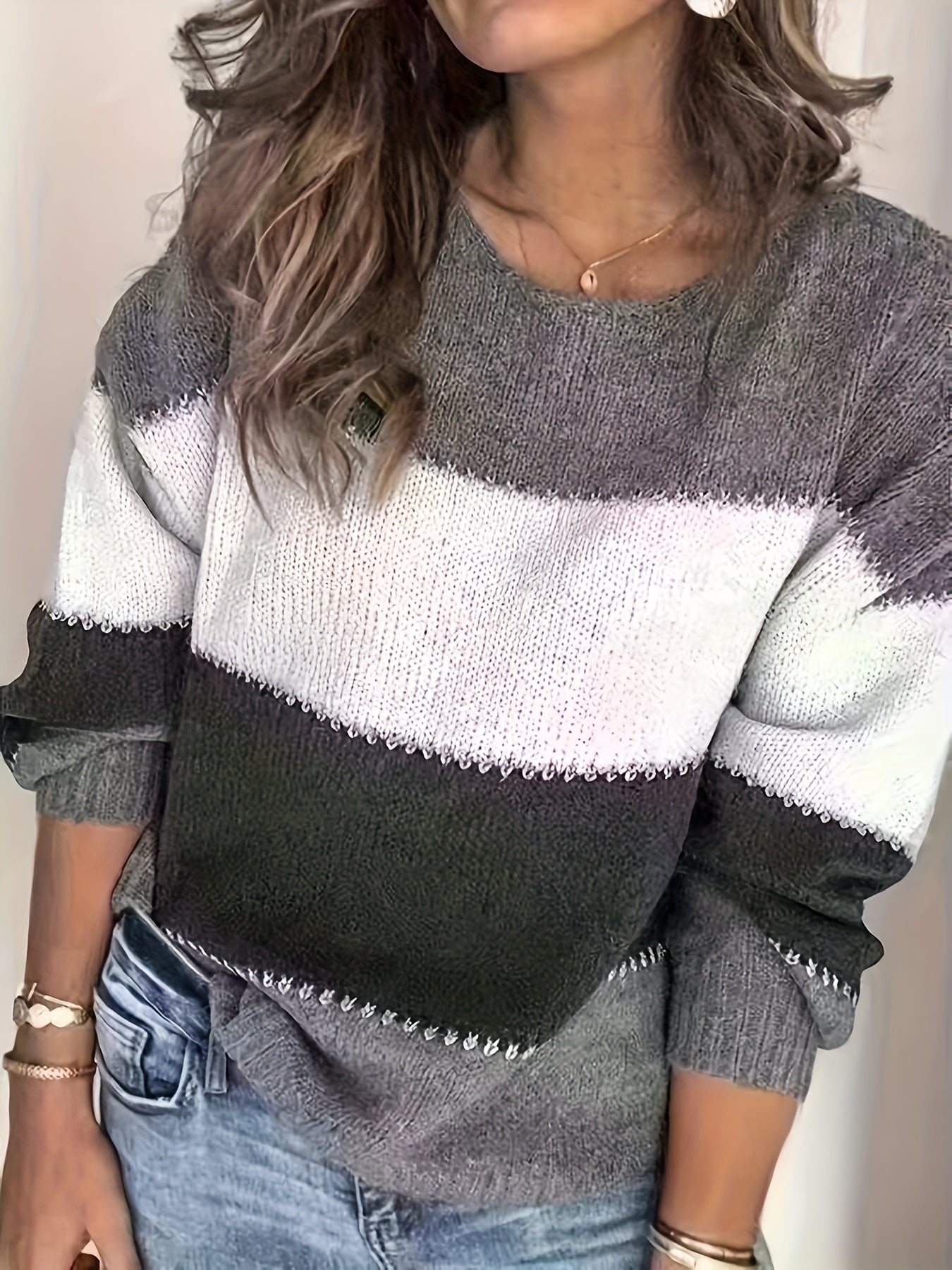 Sylvia™ - Color Block Sweater