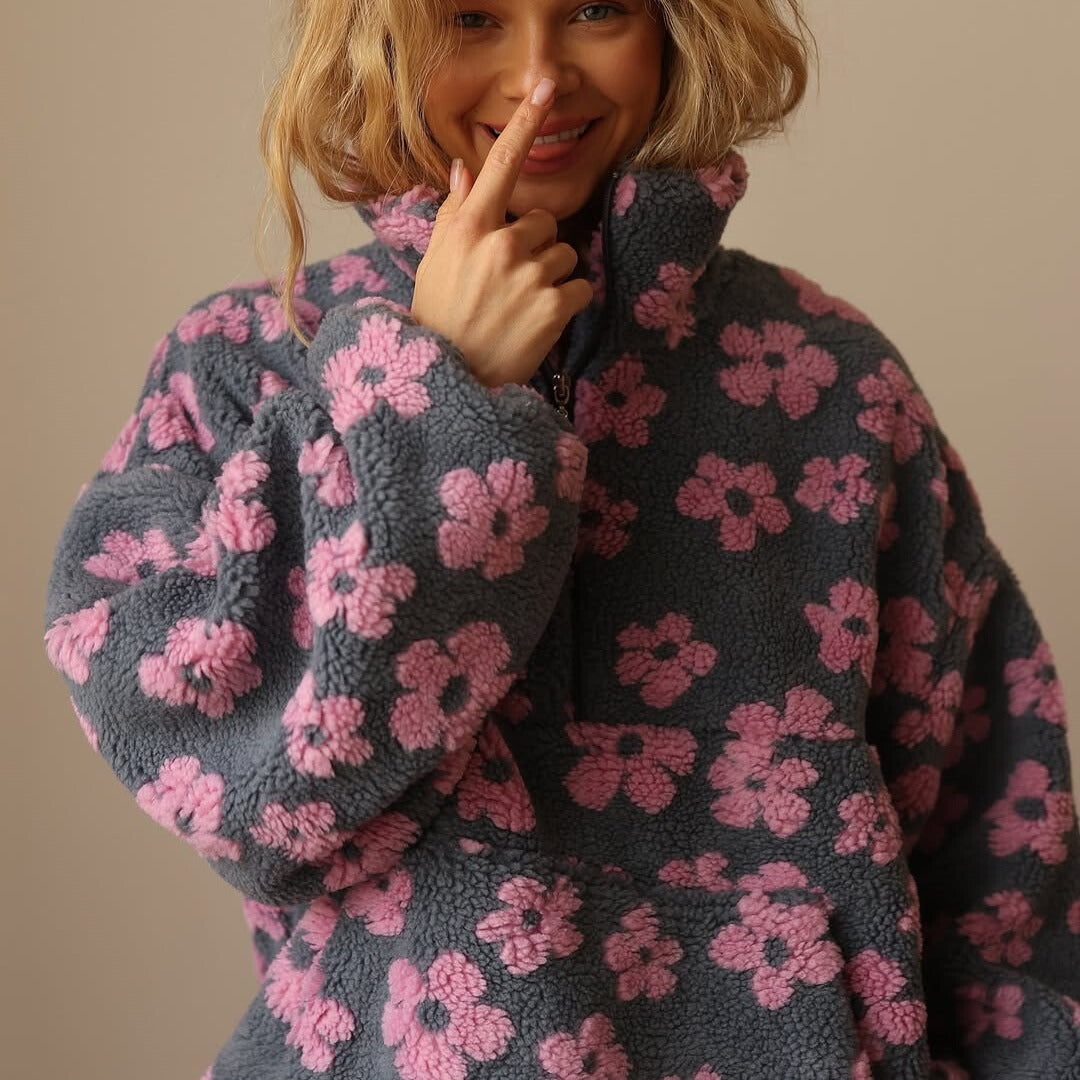 Sylvia™ | Long Sleeve Fleece Hoodie