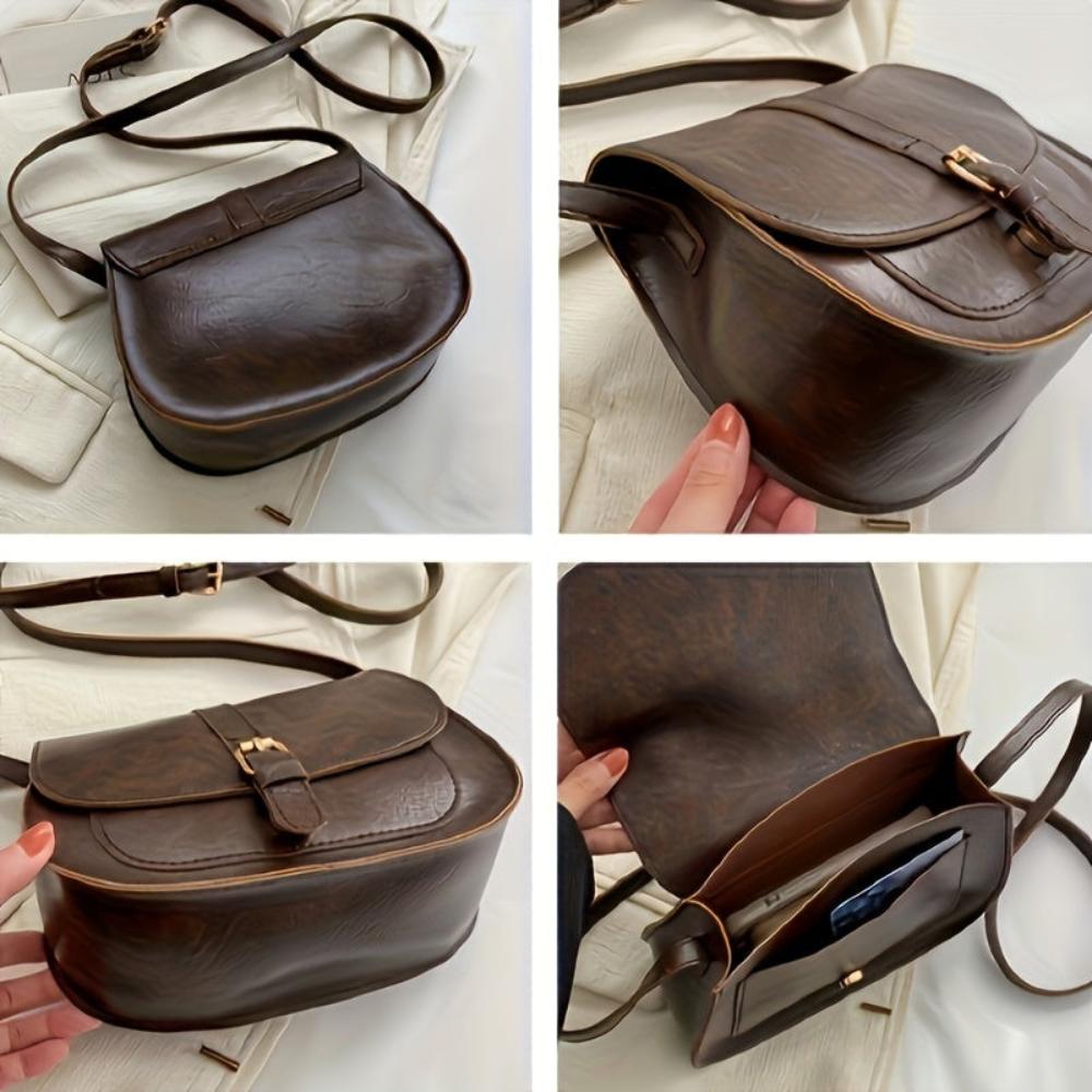 Sylvia™ | Classic Saddle Crossbody Bag