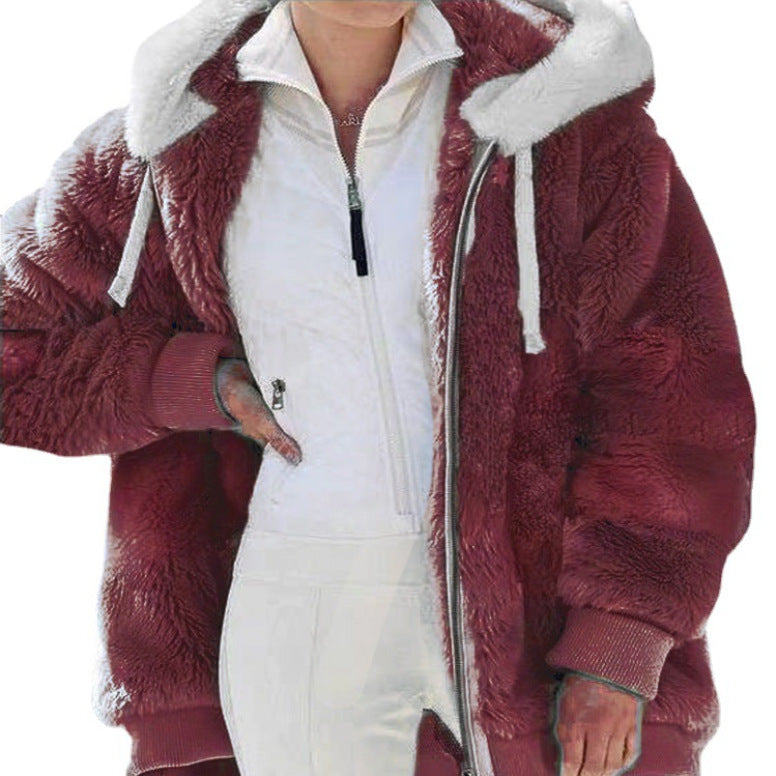 Sylvia™ - Women's Winter Jacket with Hood and Zipper