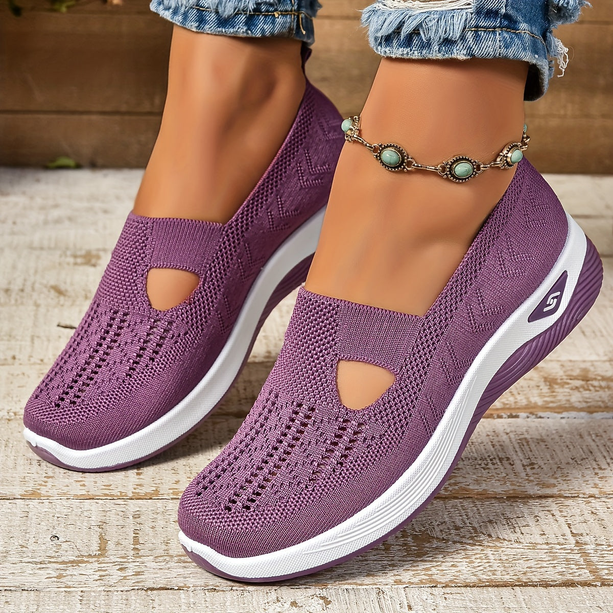 Sylvia™ – Slip-On Breathable Walking Shoes