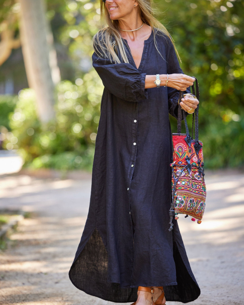 Sylvia™ – Button-Down Maxi Dress