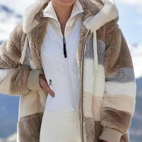Sylvia™ - Women's Winter Jacket with Hood and Zipper
