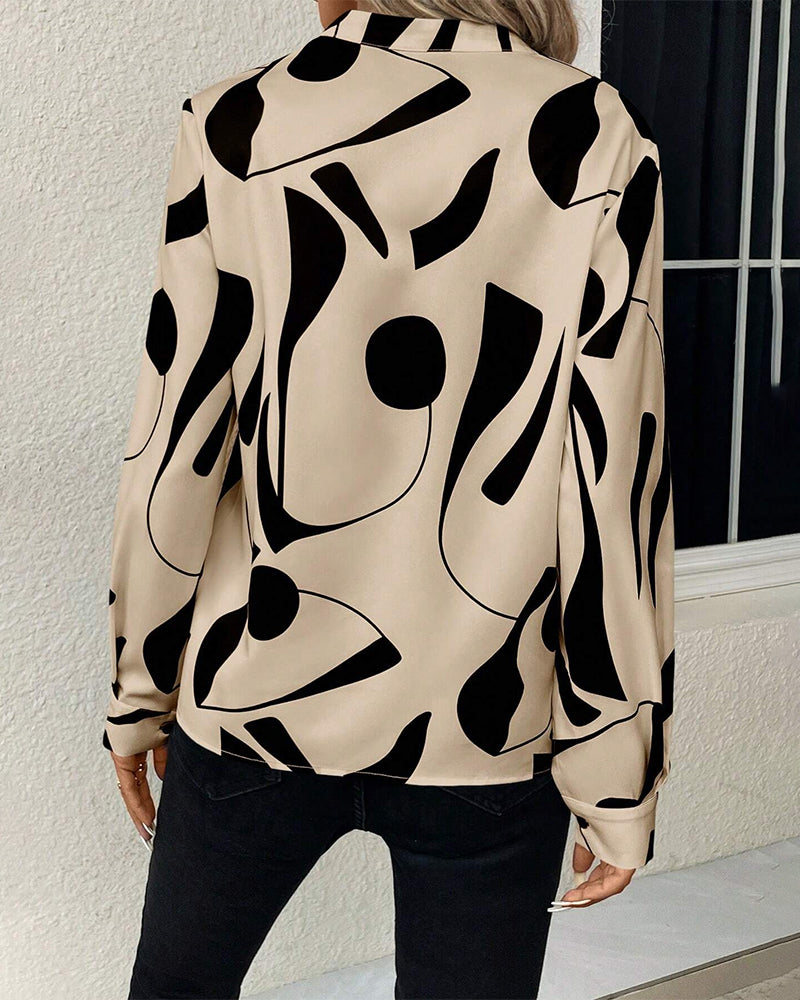 Sylvia™ | Chic Elegant Blouse with Opulent Design and Long Sleeves