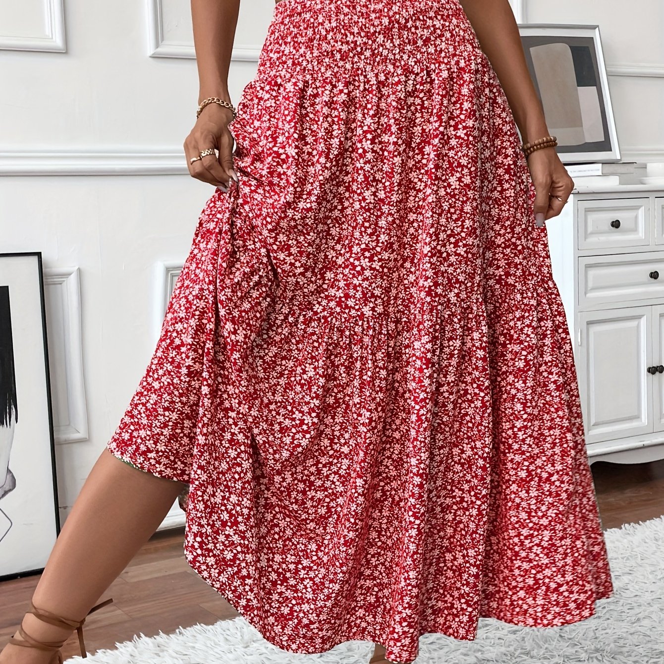 Sylvia™ – Tiered Floral Maxi Skirt