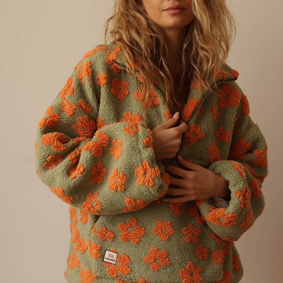 Sylvia™ | Long Sleeve Fleece Hoodie