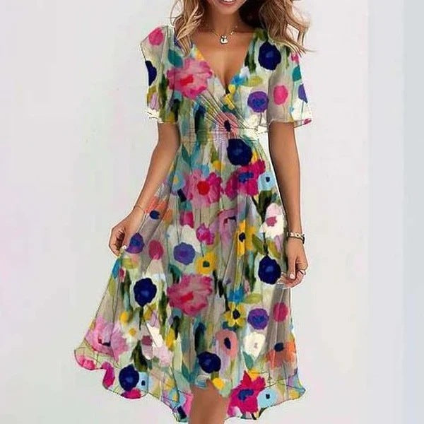 Sylvia™ – Wrap Front Midi Dress