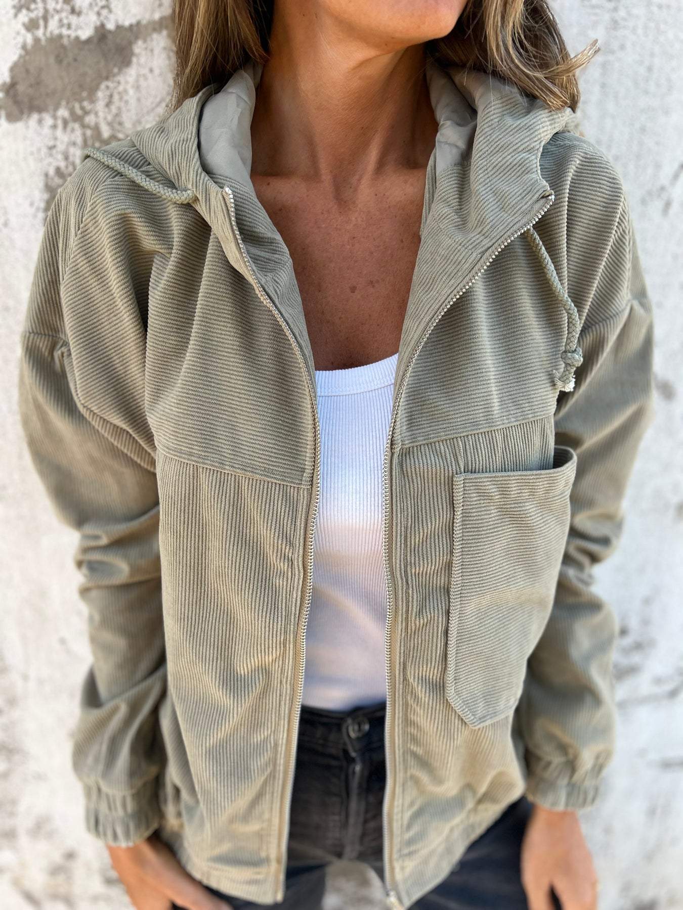 Sylvia™ - Casual jacket with hood and zip