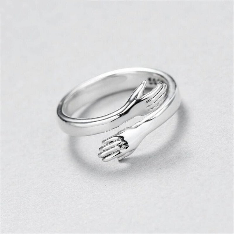 Sylvia™ - Silver Adjustable Hug Ring