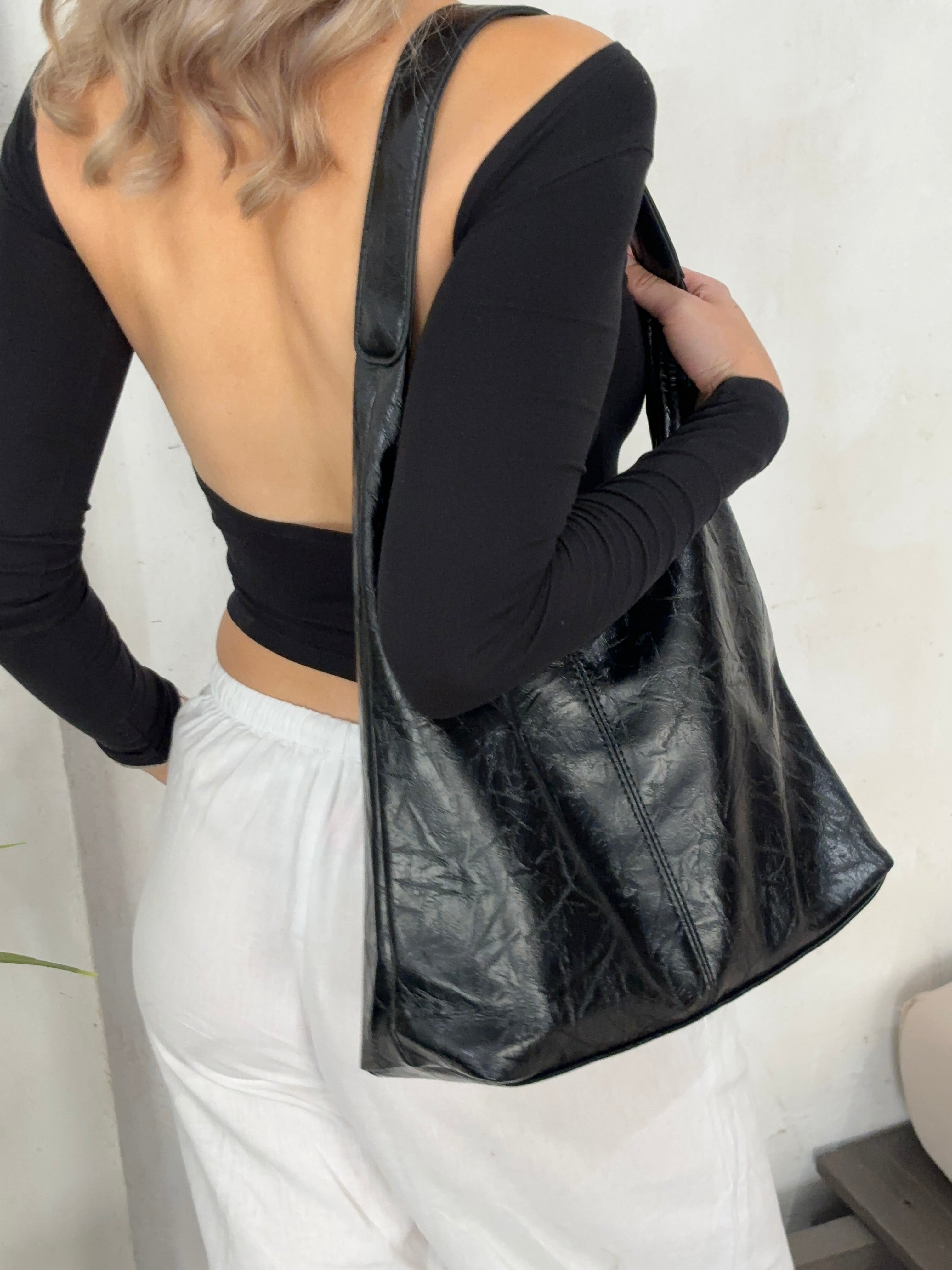 Sylvia™ Crimson Luxe Leather Satchel