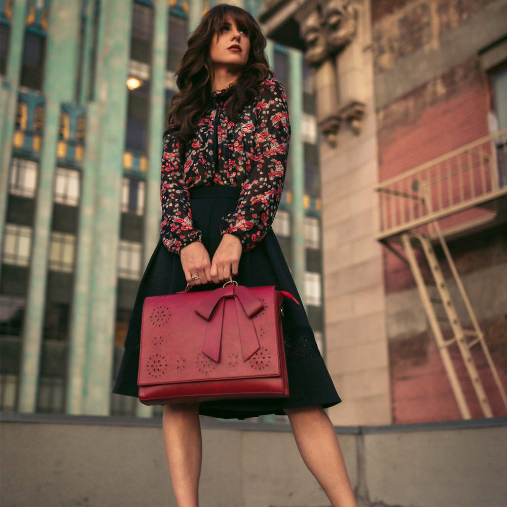 Sylvia™ | Elegant Bow-Tie Satchel