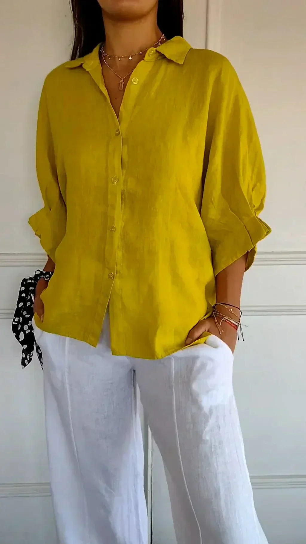 Sylvia™ – Relaxed Button-Up Shirt