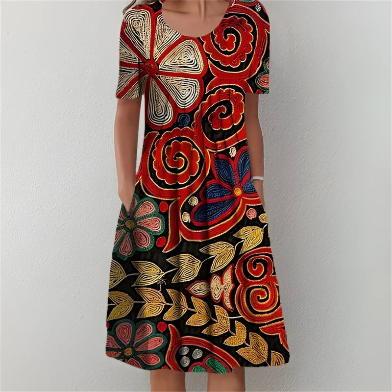 Sylvia™ Floral Midi Dress