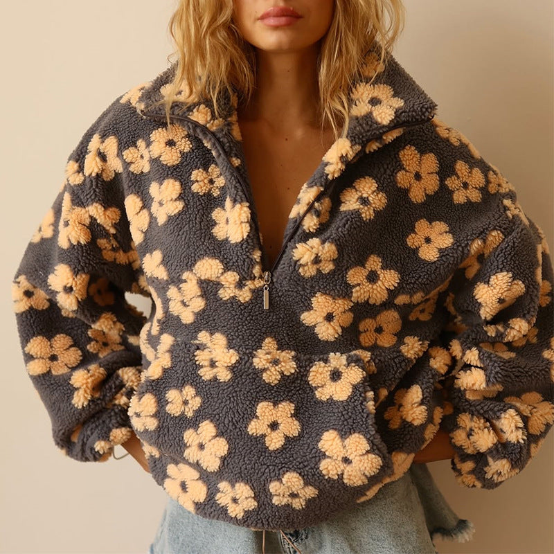Sylvia™ | Long Sleeve Fleece Hoodie