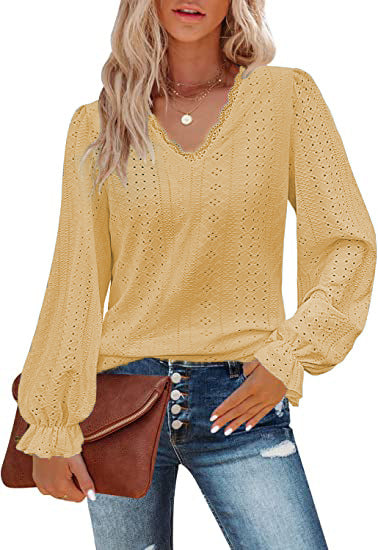 Sylvia™ – Scalloped Eyelet Blouse