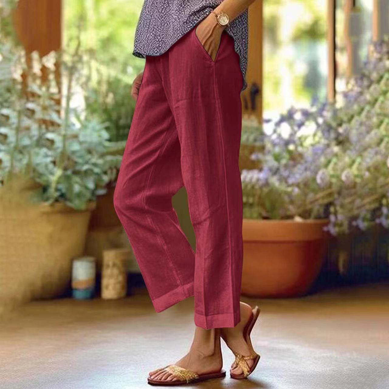 Sylvia™ – Relaxed Straight-Leg Trousers