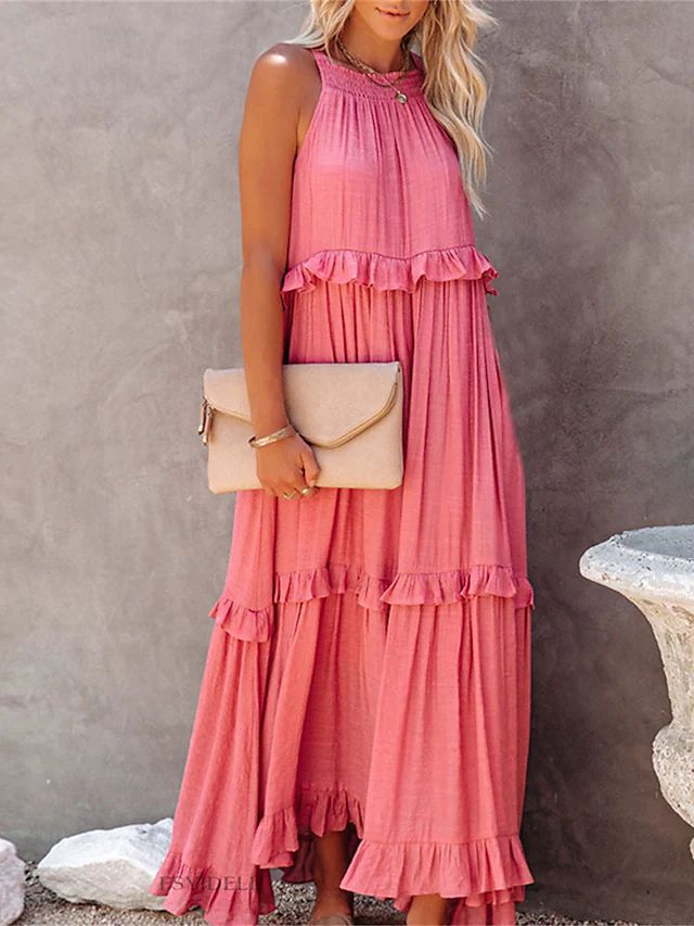 Sylvia™ – Tiered Ruffle Maxi Dress