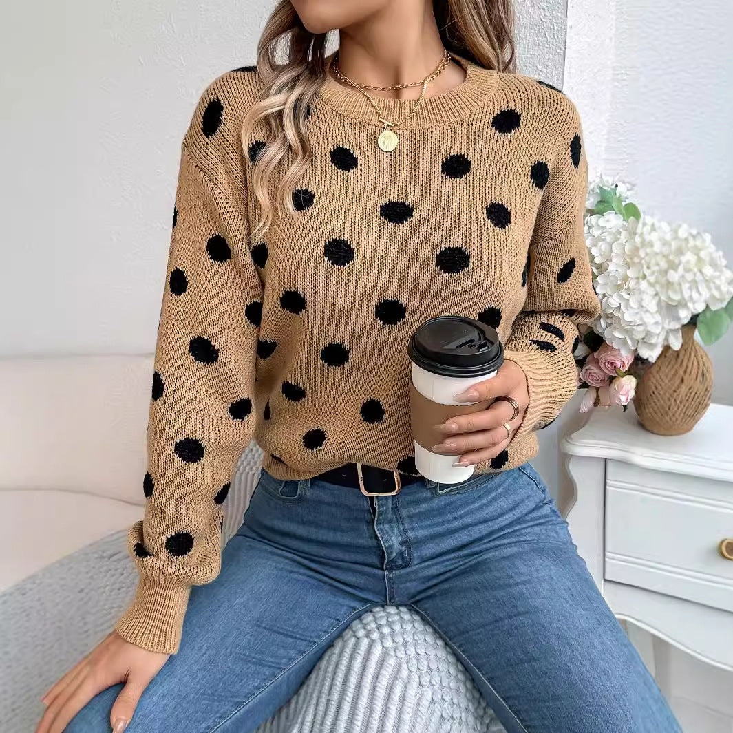 Sylvia™ – Polka Dot Knit Jumper