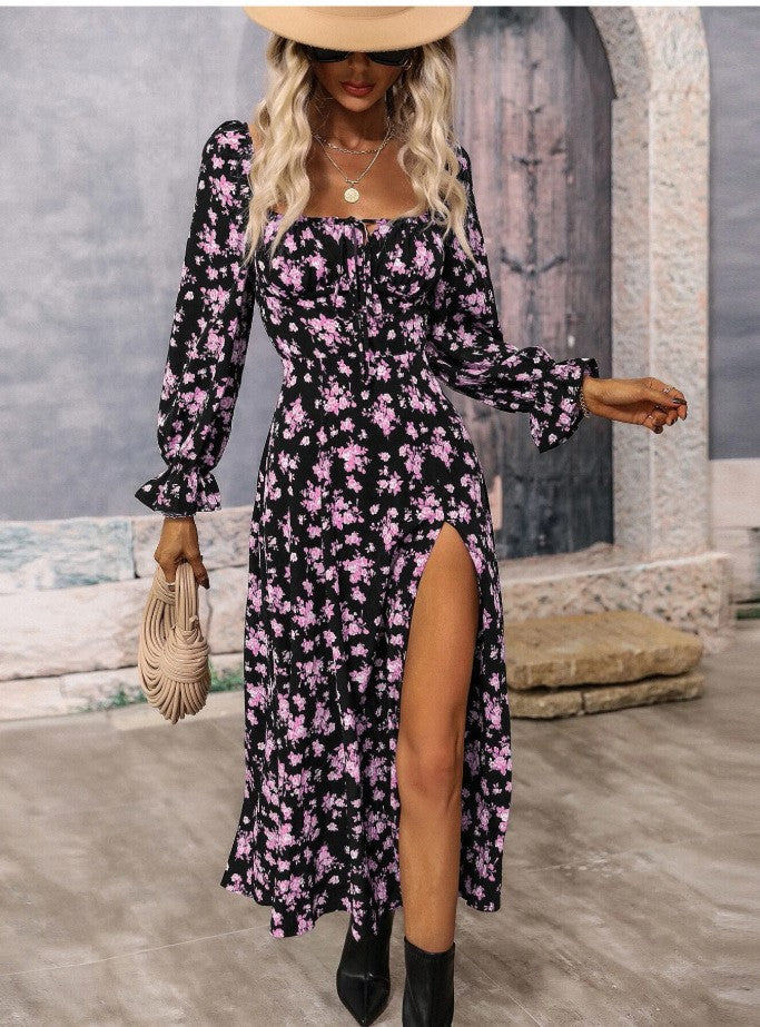Sylvia™ – Romantic Floral Midi Dress