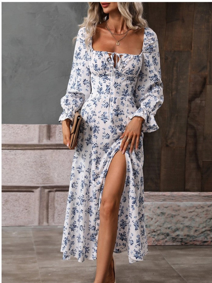 Sylvia™ – Romantic Floral Midi Dress