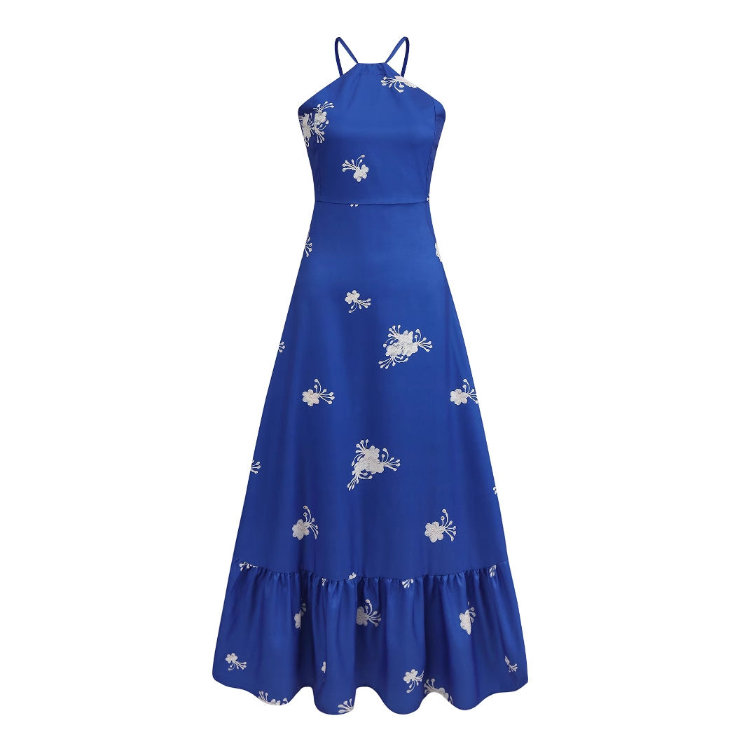 Sylvia™– Floral Embroidered Maxi Dress