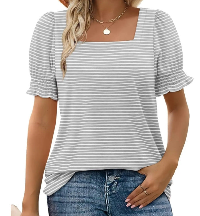 Sylvia™ – Square Neck Puff Sleeve Top