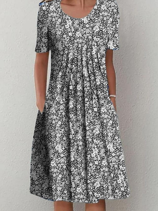 Sylvia™ – Relaxed Floral Pocket Dress